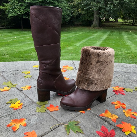 UGG Shoes - 🔥FINAL PRICE🔥UGG TALL BROWN HEELED BOOTS